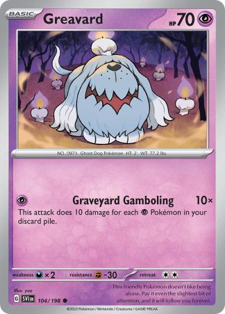 Spiritomb 129/198 Pokemon Reverse Holo 2023 Scarlet And Violet