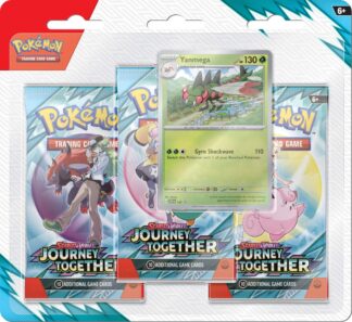 POKÉMON TCG Scarlet & Violet 9 Journey Together Three Booster Blister - Yanmega