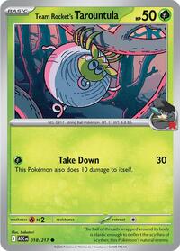 Team Rocket's Tarountula 018/217 ASC Common - Ascended Heroes