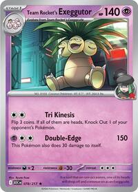 Team Rocket's exeggutor 078/217 ASC Rare - Ascended Heroes