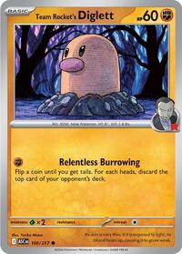 Team Rocket's Diglett 100/217 ASC Common - Ascended Heroes