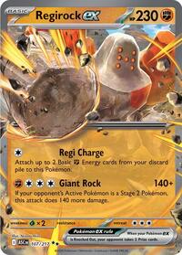 Regirock ex 107/217 ASC Double Rare - Ascended Heroes