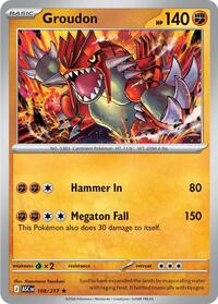 Groudon 108/217 ASC Rare - Ascended Heroes