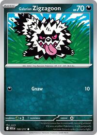 Galarian Zigzagoon 130/217 ASC Common - Ascended Heroes