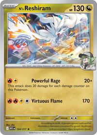 N's Reshiram 154/217 ASC Rare - Ascended Heroes