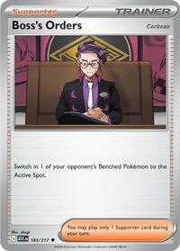 Boss's Orders [Corbeau] 183/217 ASC Uncommon - Ascended Heroes