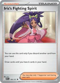 Iris's Fighting Spirit 190/217 ASC Uncommon - Ascended Heroes
