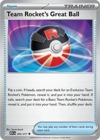 Team Rocket's Great Ball 205/217 ASC Uncommon - Ascended Heroes